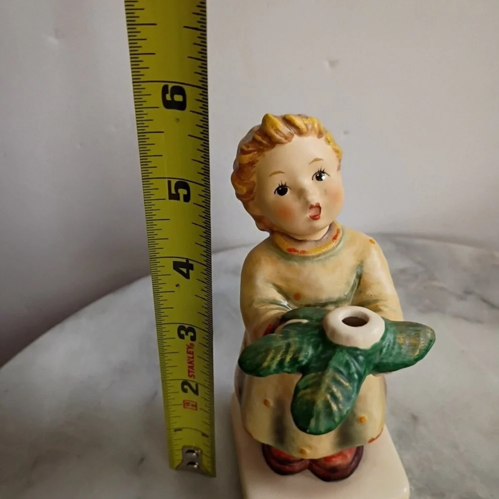 Hummel “A Gentle Glow” Ceramic Angel Candle Holder; Vintage; Christmas Decor - Picture 14 of 14